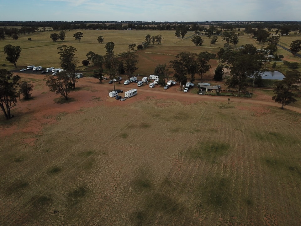 Aerial View of Camping Ground