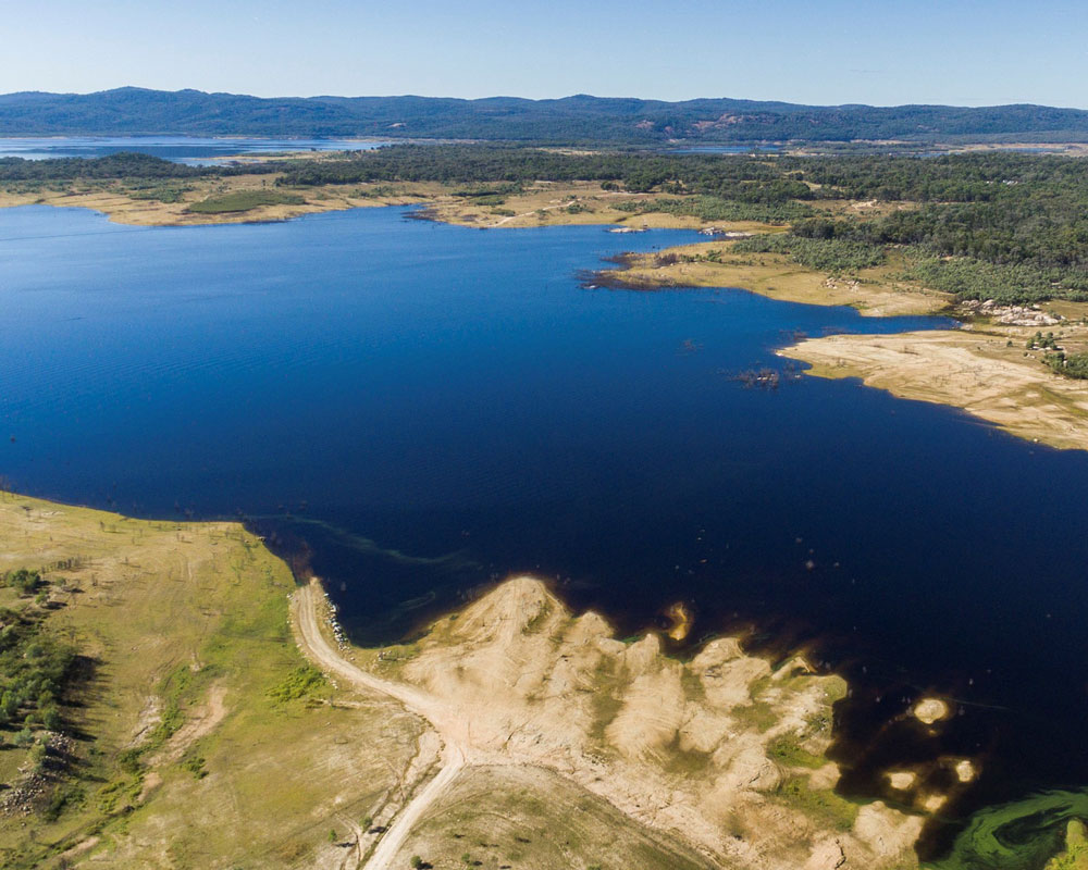 Aerial view of Copeton Waters