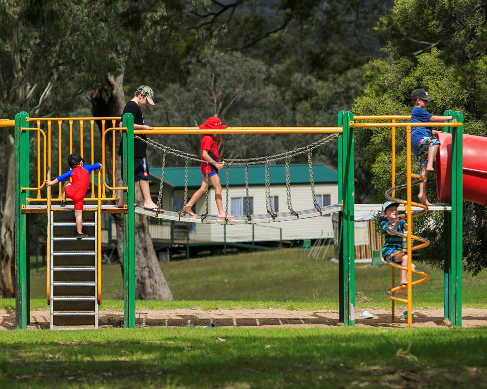 Playground at Lake Burrendong caravan park